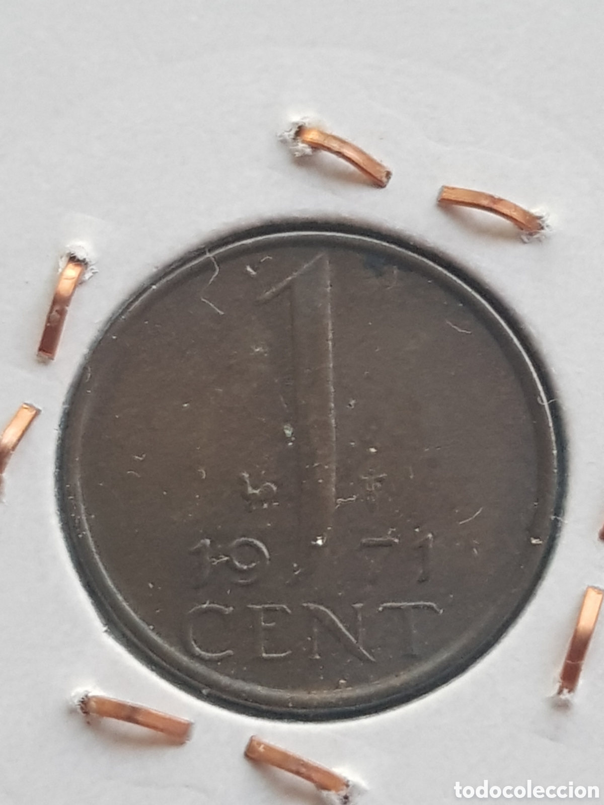 Monedas antiguas de Europa: 1 Cent 1971 Holanda Cent Centimo de Gulden - Foto 1