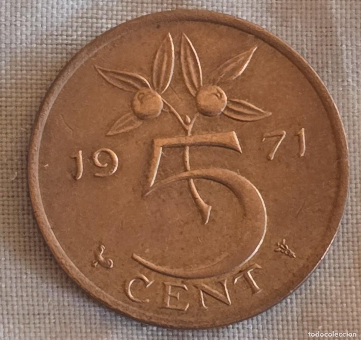 Monedas antiguas de Europa: MONEDA DE HOLANDA 1971 - 5 CENT #32219 - Foto 2