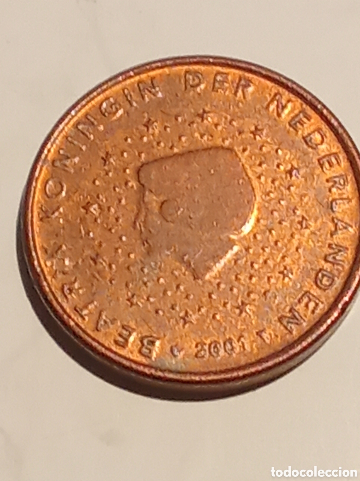 Monedas antiguas de Europa: moneda de 1 cent de euro HOLANDA 2001 - Foto 1