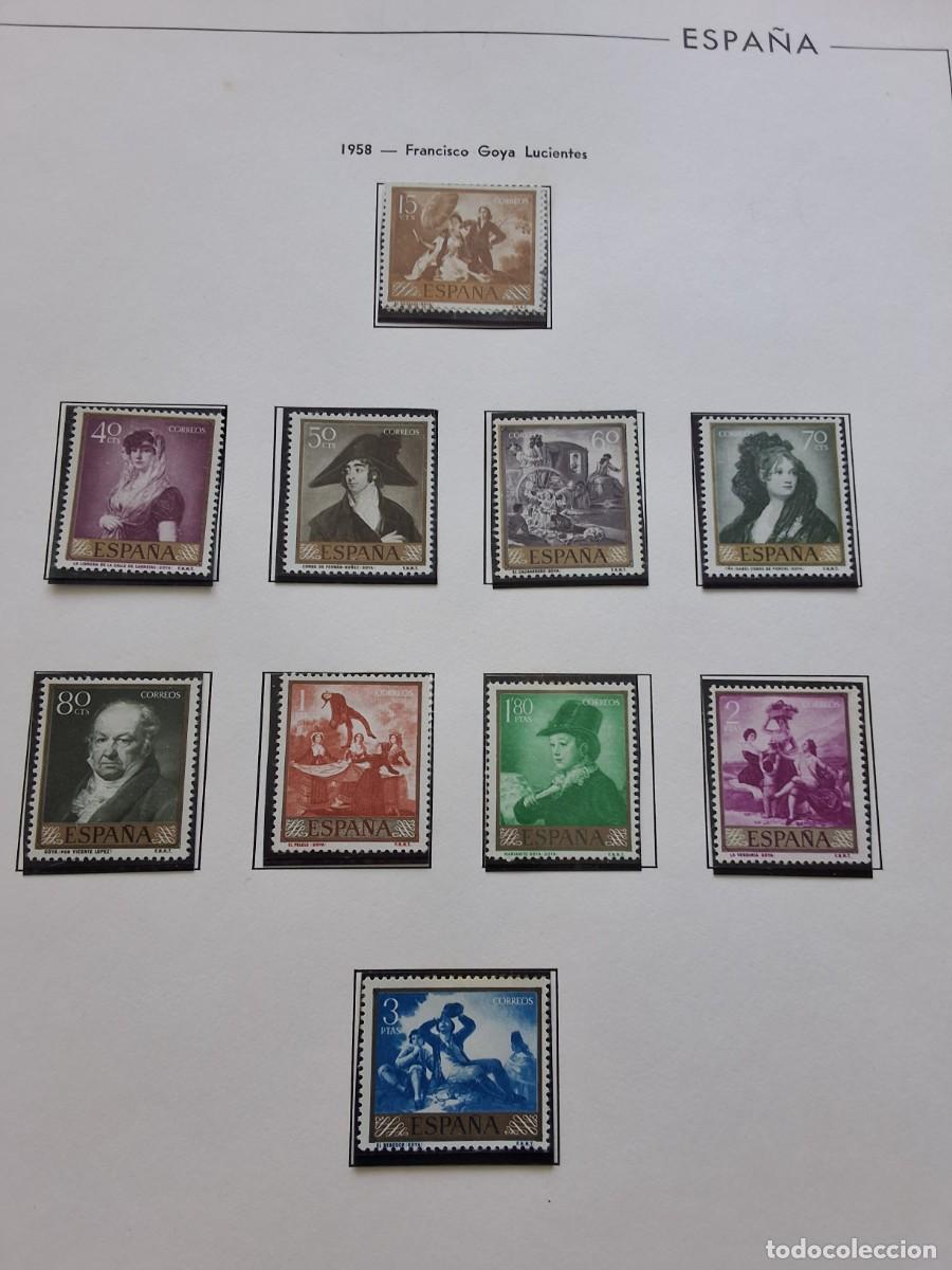 Monedas antiguas de Europa: 2 hojas album sellos 1958 (839-1)