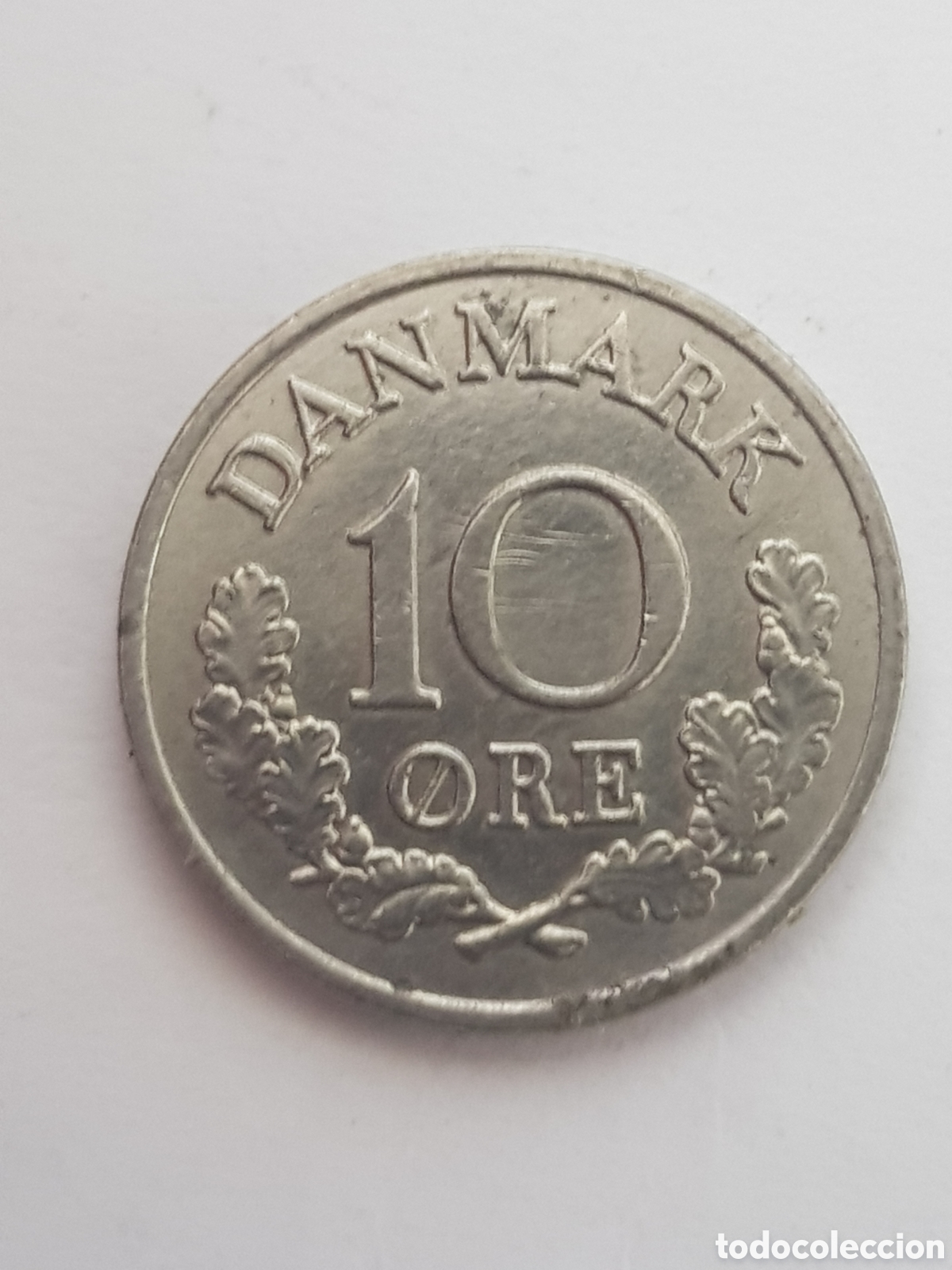 Monedas antiguas de Europa: 10 Ore Dinamarca 1963 - Foto 3