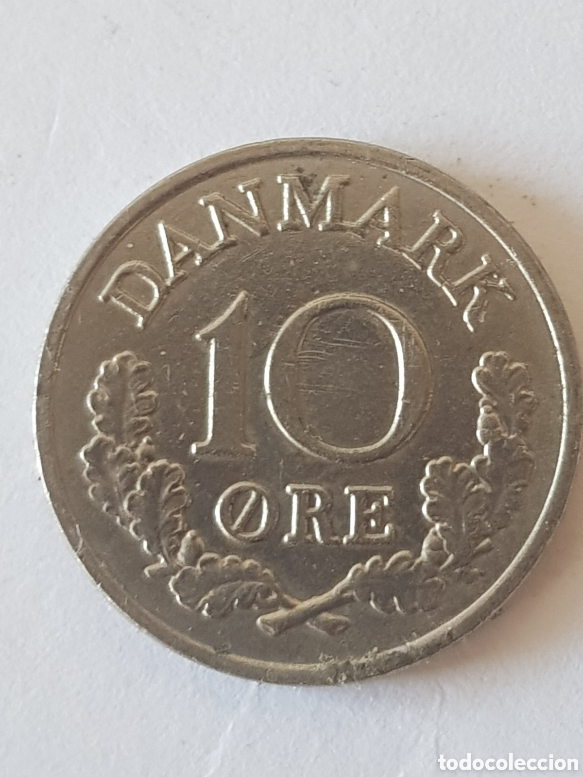 Monedas antiguas de Europa: 10 Ore Dinamarca 1963 - Foto 4