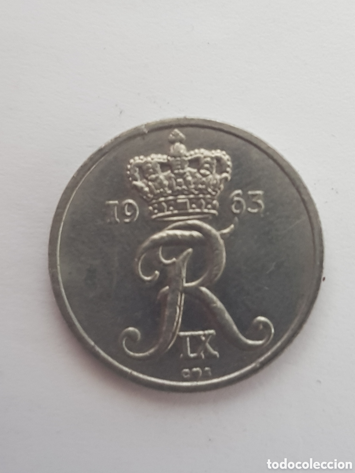 Monedas antiguas de Europa: 10 Ore Dinamarca 1963 - Foto 1