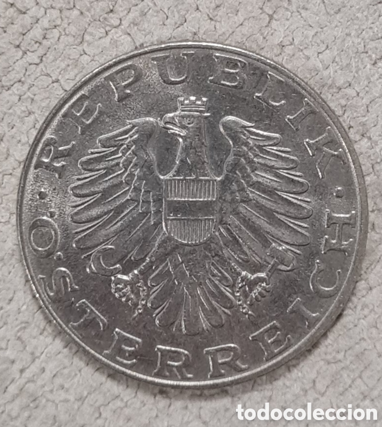 Monedas antiguas de Europa: AUSTRIA 10 CHELINES 1974 - Foto 2