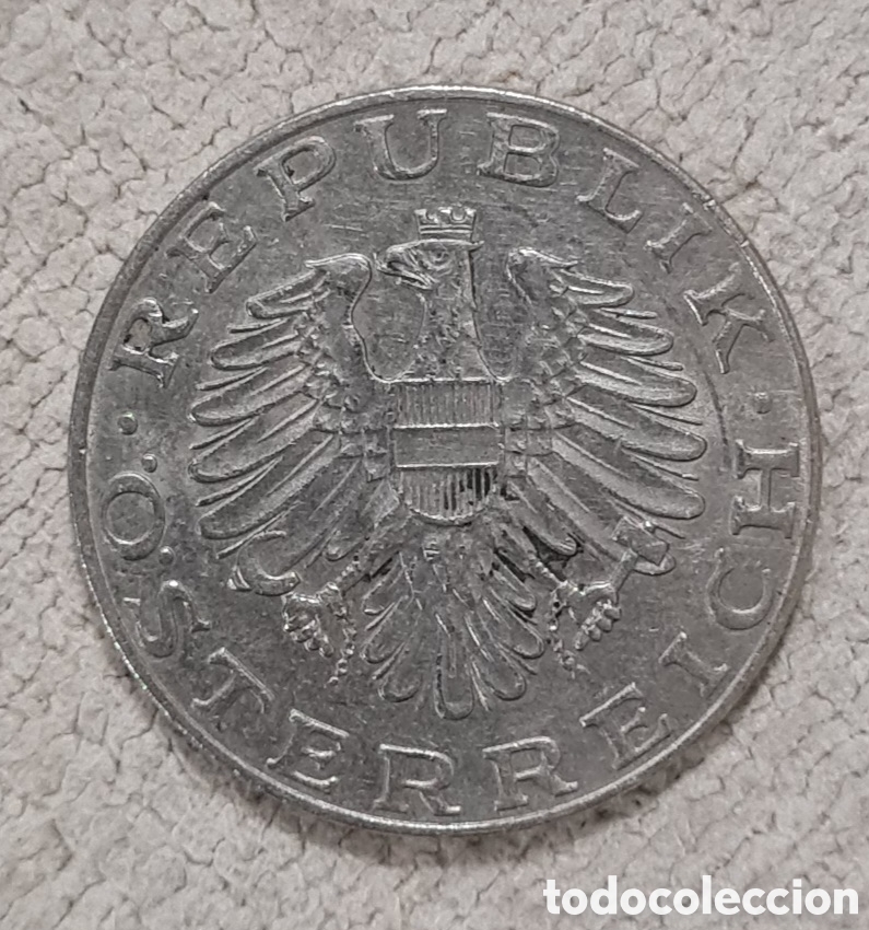 Monedas antiguas de Europa: AUSTRIA 10 CHELINES 1974 - Foto 2