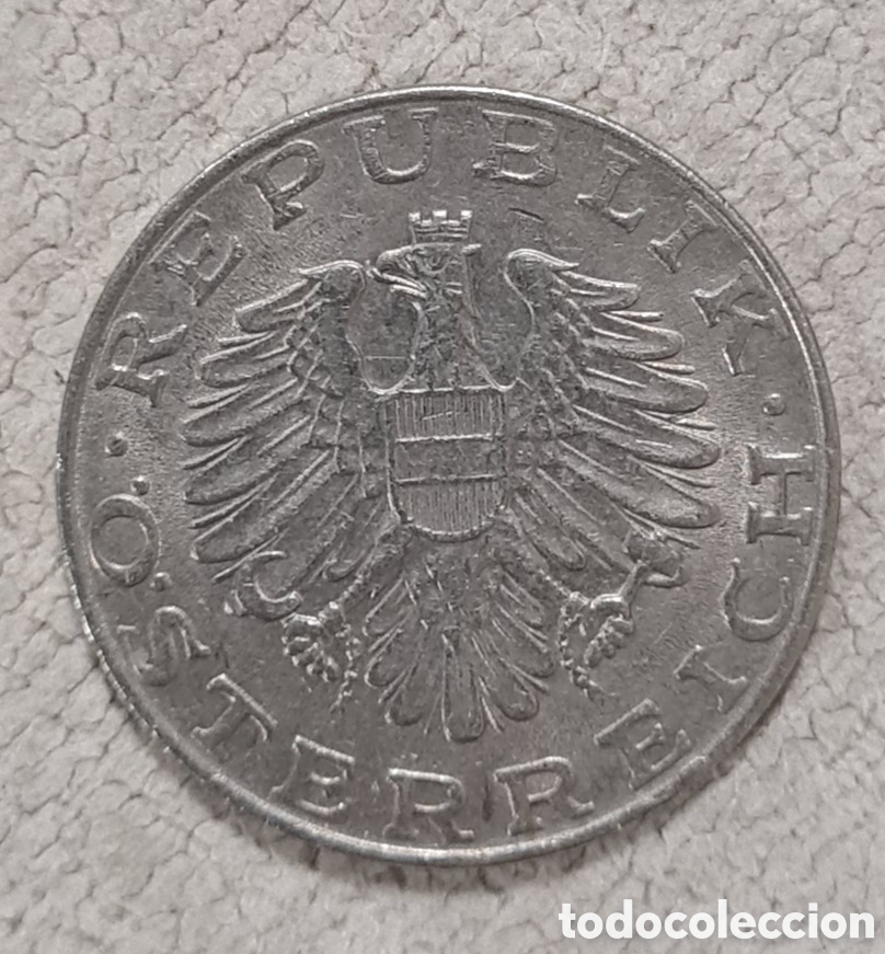 Monedas antiguas de Europa: AUSTRIA 10 CHELINES 1974 - Foto 2