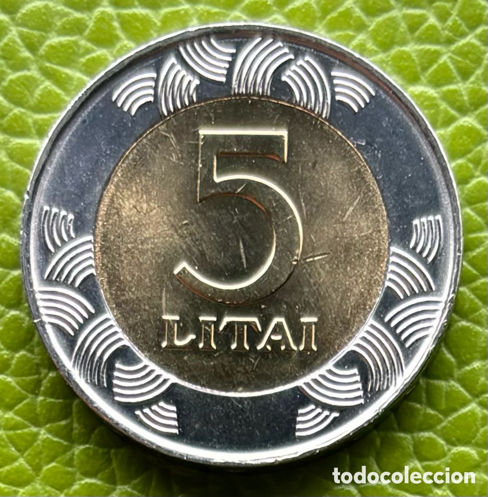 Monedas antiguas de Europa: LITUANIA. 5 LITAI. 2013. - Foto 2