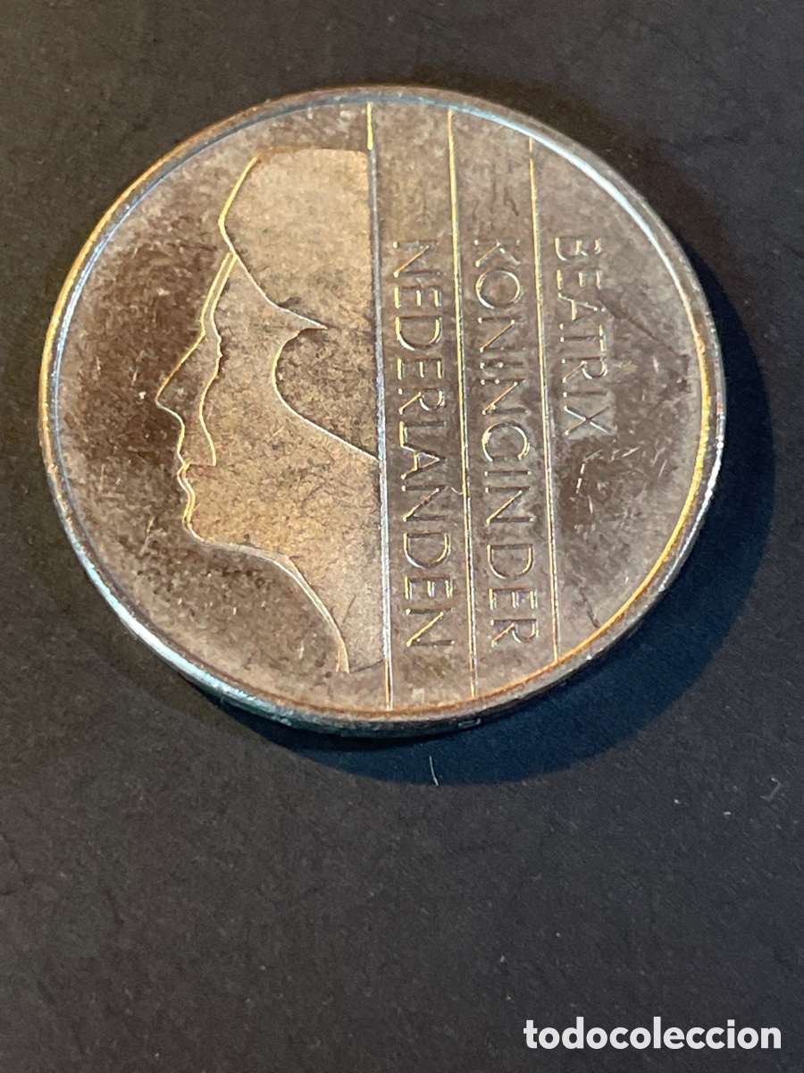 Monedas antiguas de Europa: Holanda 1 gulden 1982 - Foto 2