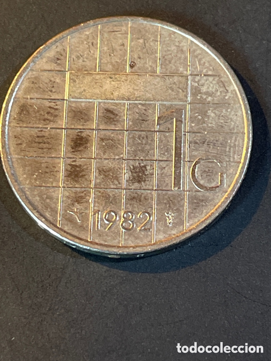 Monedas antiguas de Europa: Holanda 1 gulden 1982 - Foto 1