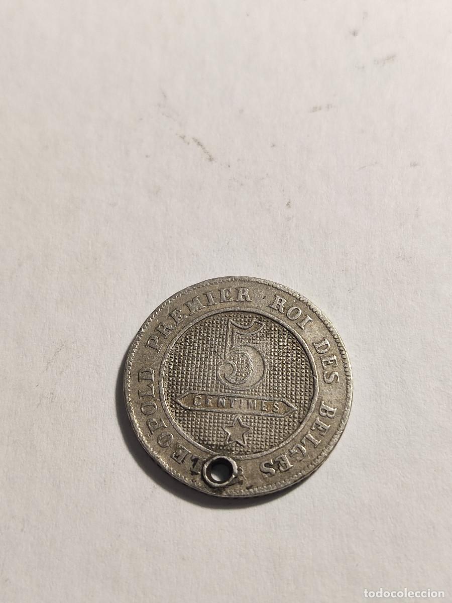 Monedas antiguas de Europa: 5 c&eacute;ntimos B&eacute;lgica 1862 - Foto 2