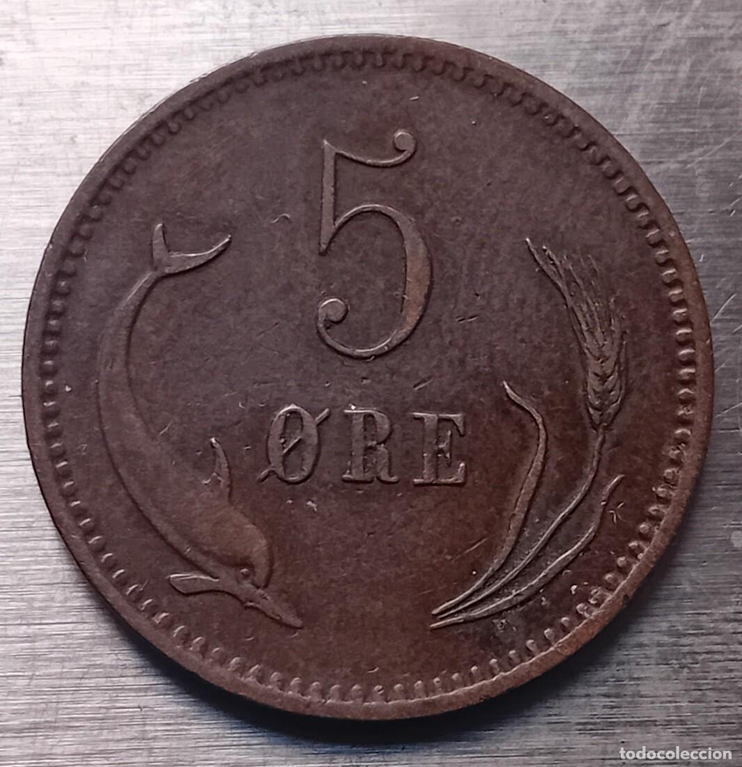 Monedas antiguas de Europa: 5 ORE 1874 DINAMARCA - Foto 1