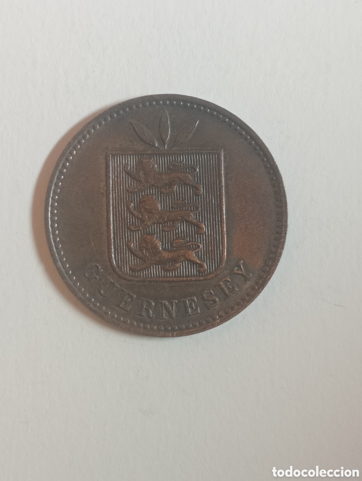 Monedas antiguas de Europa: GUERNSEY 4 DOUBLES 1908H - Foto 2