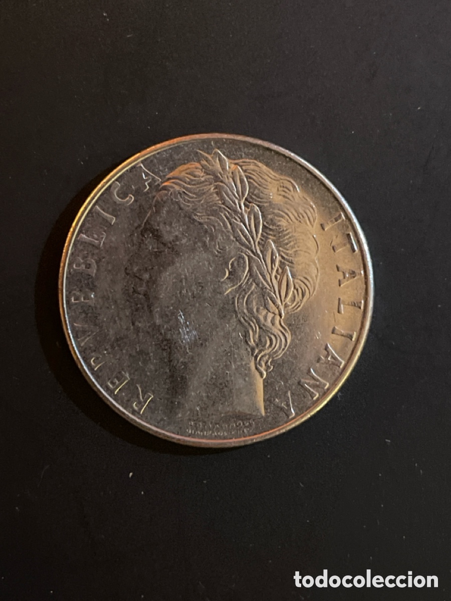 Monete antiche di Europa: 100 liras Italia a&ntilde;o 1978