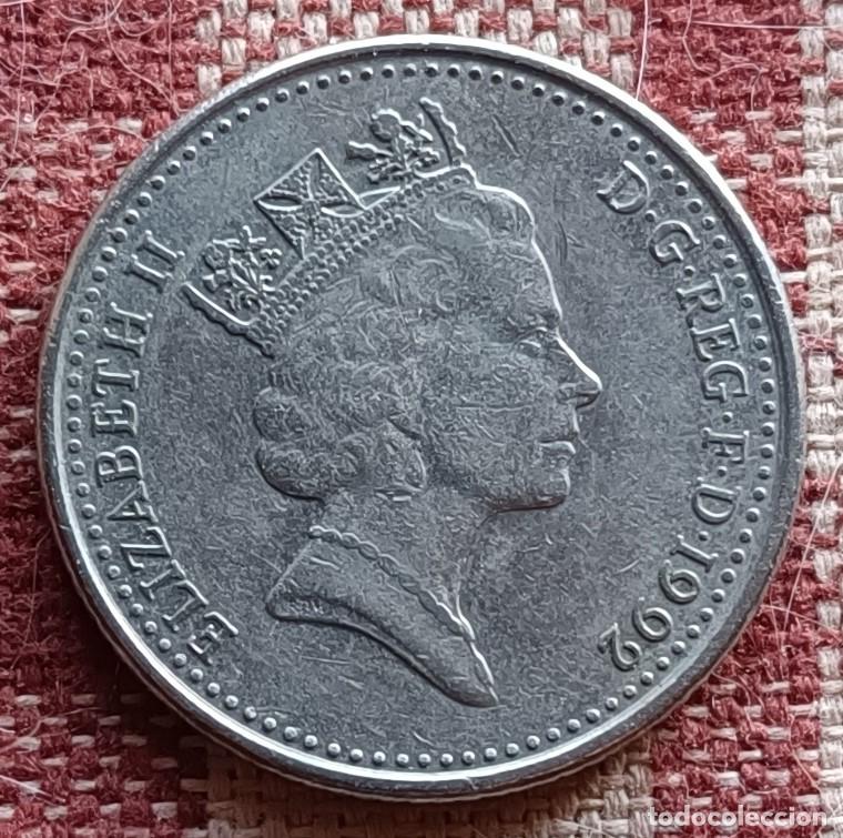 Monedas antiguas de Europa: Moneda de 10 peniques de 1992 - Inglaterra - Foto 1