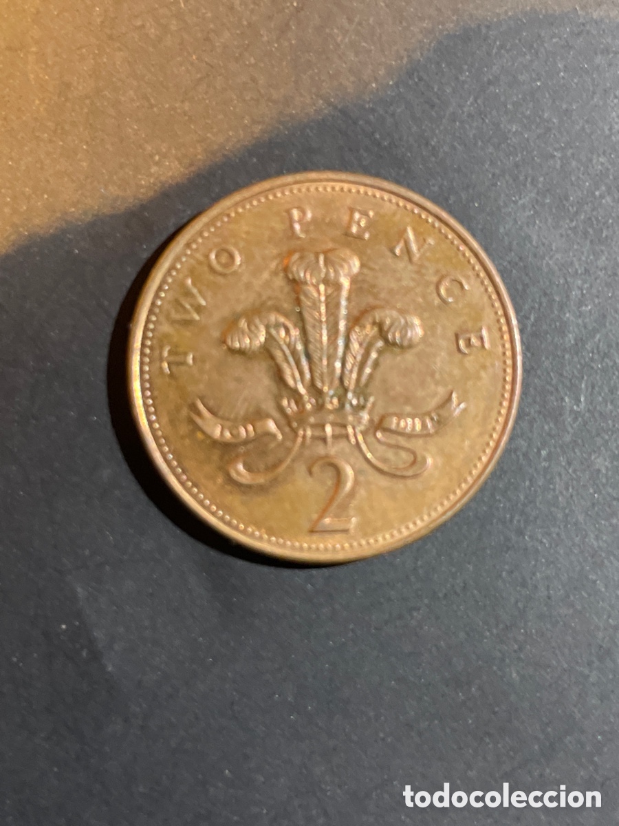 Monedas antiguas de Europa: Moneda 2 pence a&ntilde;o 2004 UK - Foto 2