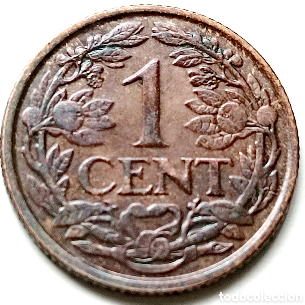 Monedas antiguas de Europa: Holanda, 1 cent de 1940, EBC+/SC- - Foto 2