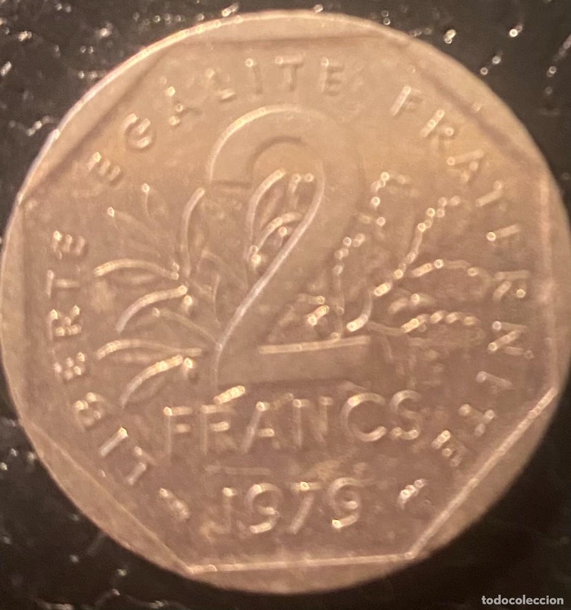 Monedas antiguas de Europa: Francia 2 francos 1979 - Foto 2