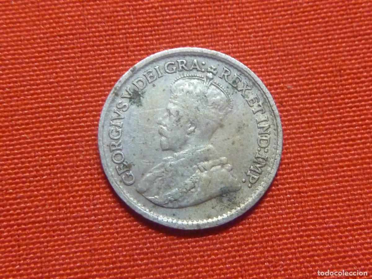 Monedas antiguas de Europa: CANADA 5 CENT. PLATA 1920 B/C. - Foto 1