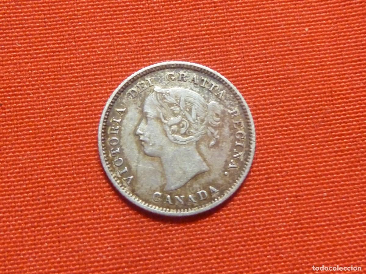Monedas antiguas de Europa: CANADA 5 CENT. PLATA 1871 B/C. - Foto 1