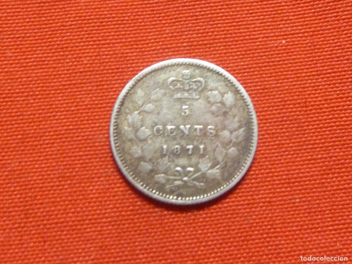 Monedas antiguas de Europa: CANADA 5 CENT. PLATA 1871 B/C. - Foto 2
