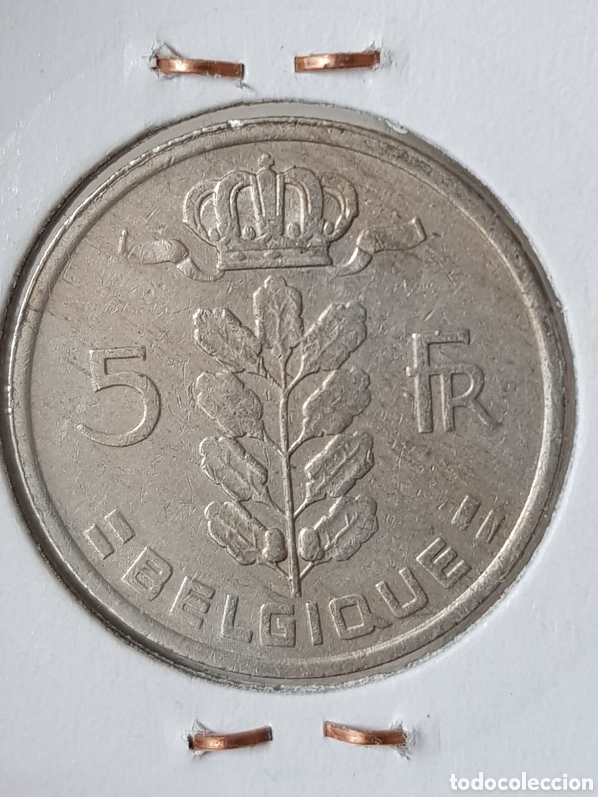 Moedas antigas da Europa: 5 Francos Belgica 1973 Francs Belgique