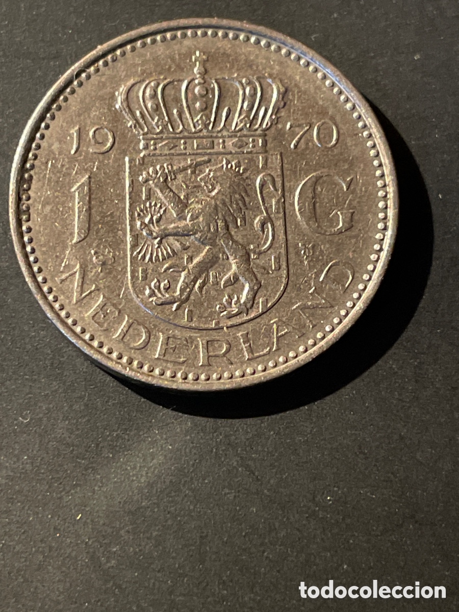Monedas antiguas de Europa: Holanda 1 corona a&ntilde;o 1970 - Foto 2