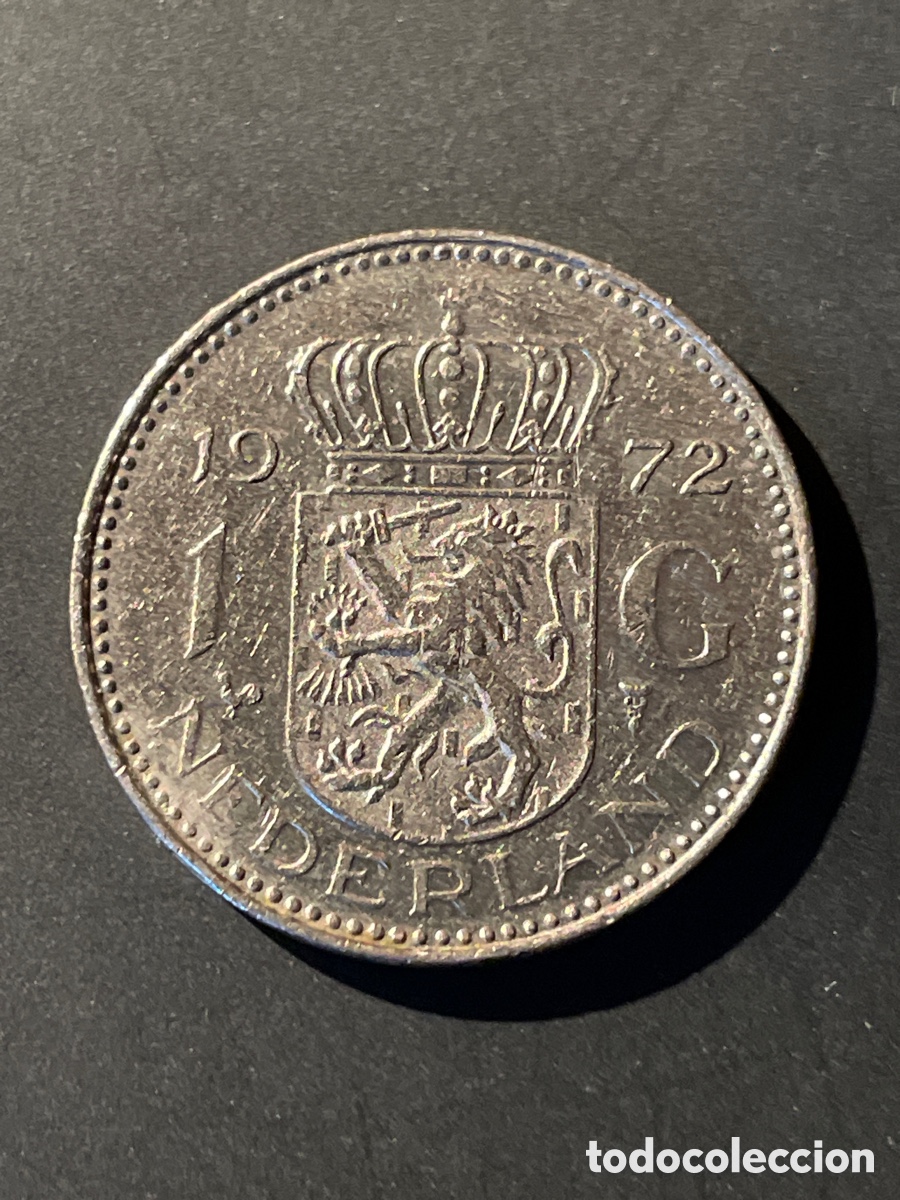 Monedas antiguas de Europa: Holanda 1 corona a&ntilde;o 1972 - Foto 1