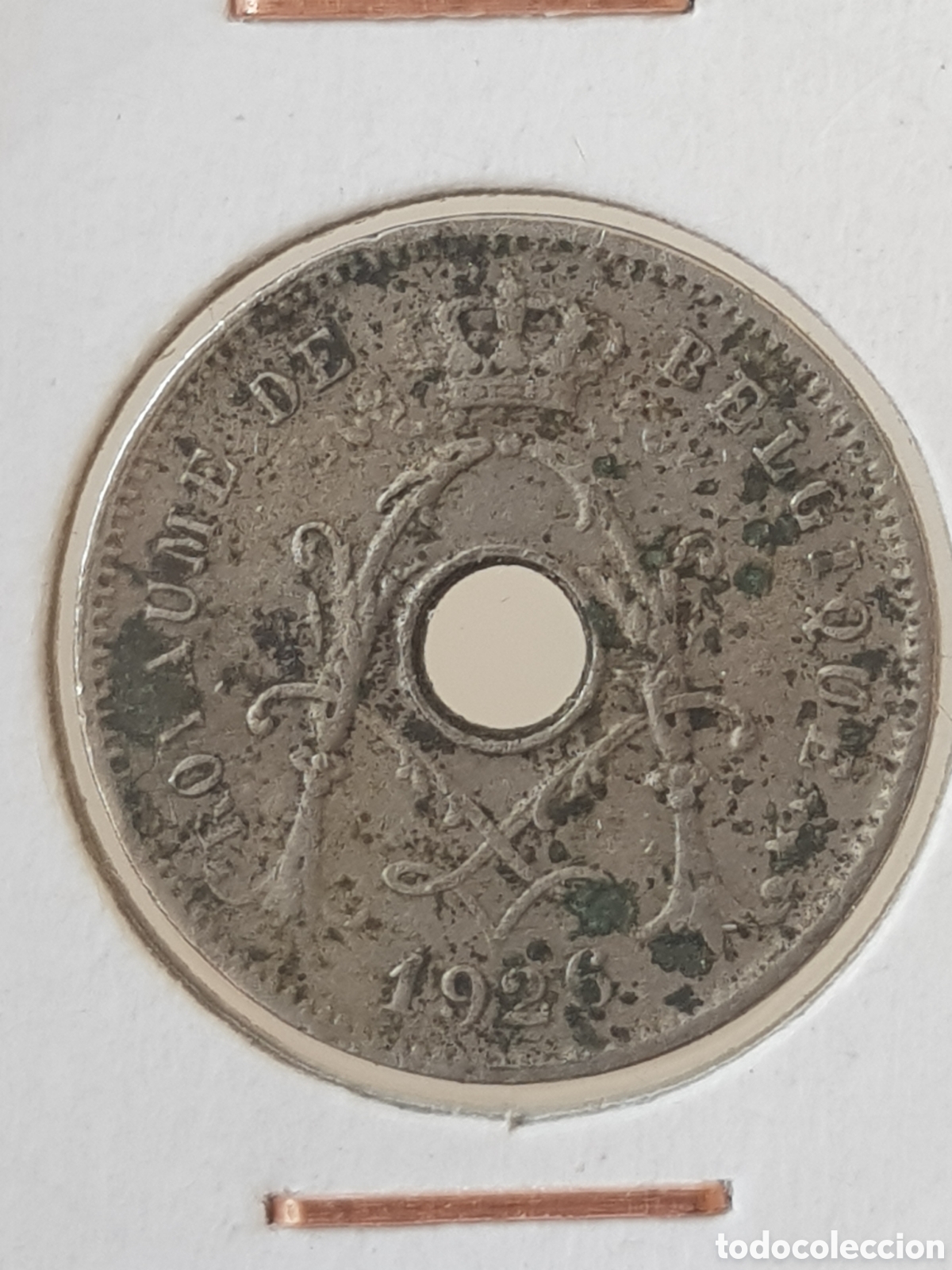 Moedas antigas da Europa: 5 Centimes 1926 Belgica Centimos Belgique