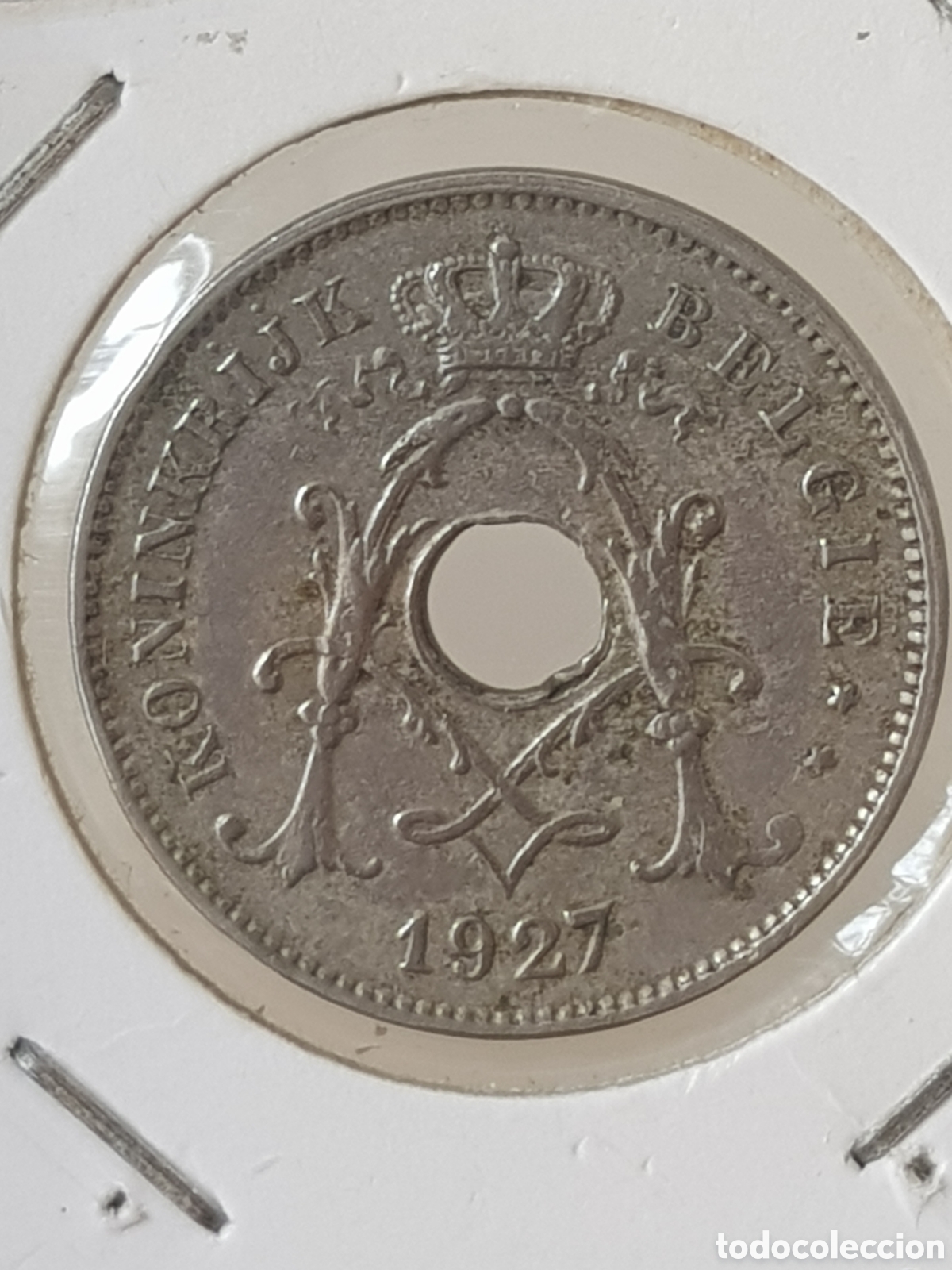 Alte M&uuml;nzen aus Europa: 10 Centimes 1927 Belgica Centimos Belgie