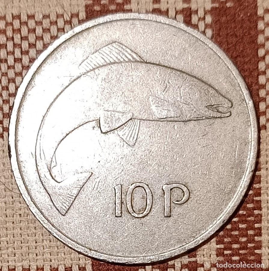 Monedas antiguas de Europa: Moneda de 10 P de 1975 - Eire - Foto 1