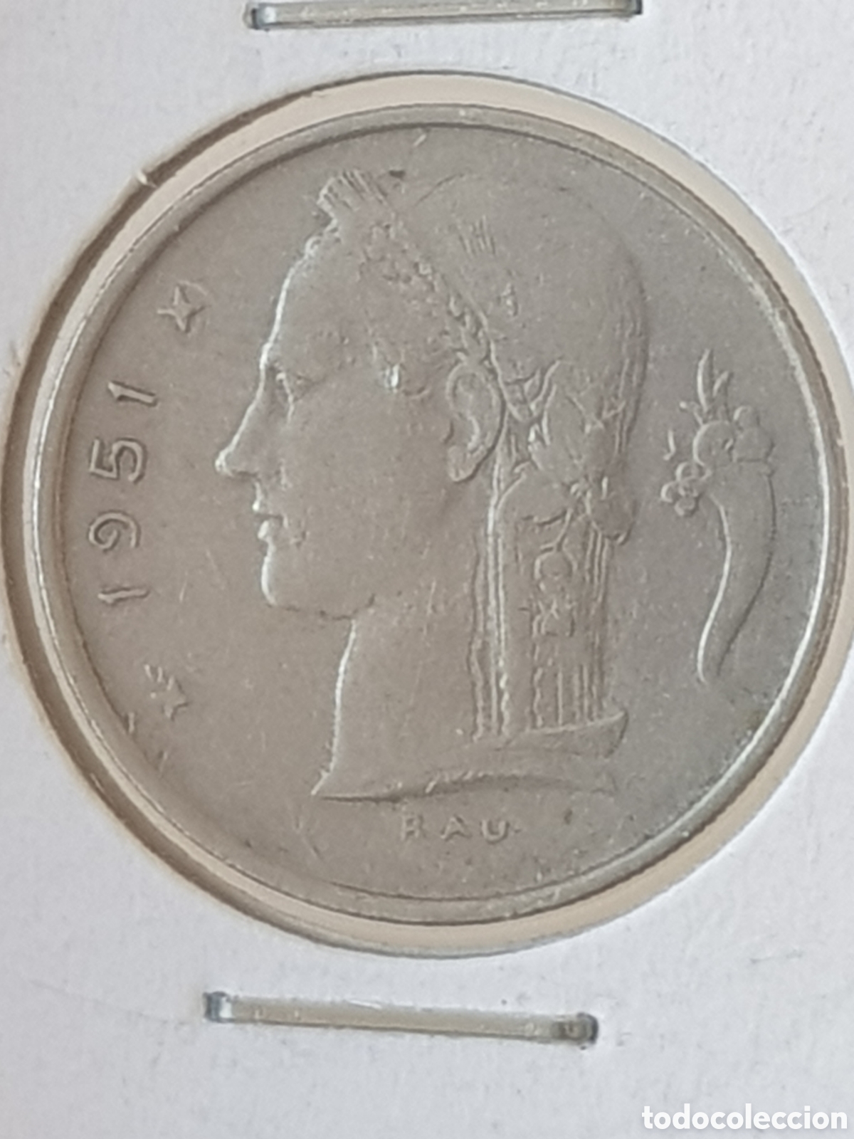 Alte M&uuml;nzen aus Europa: 1 Franco 1951 Belgica Francs Belgique