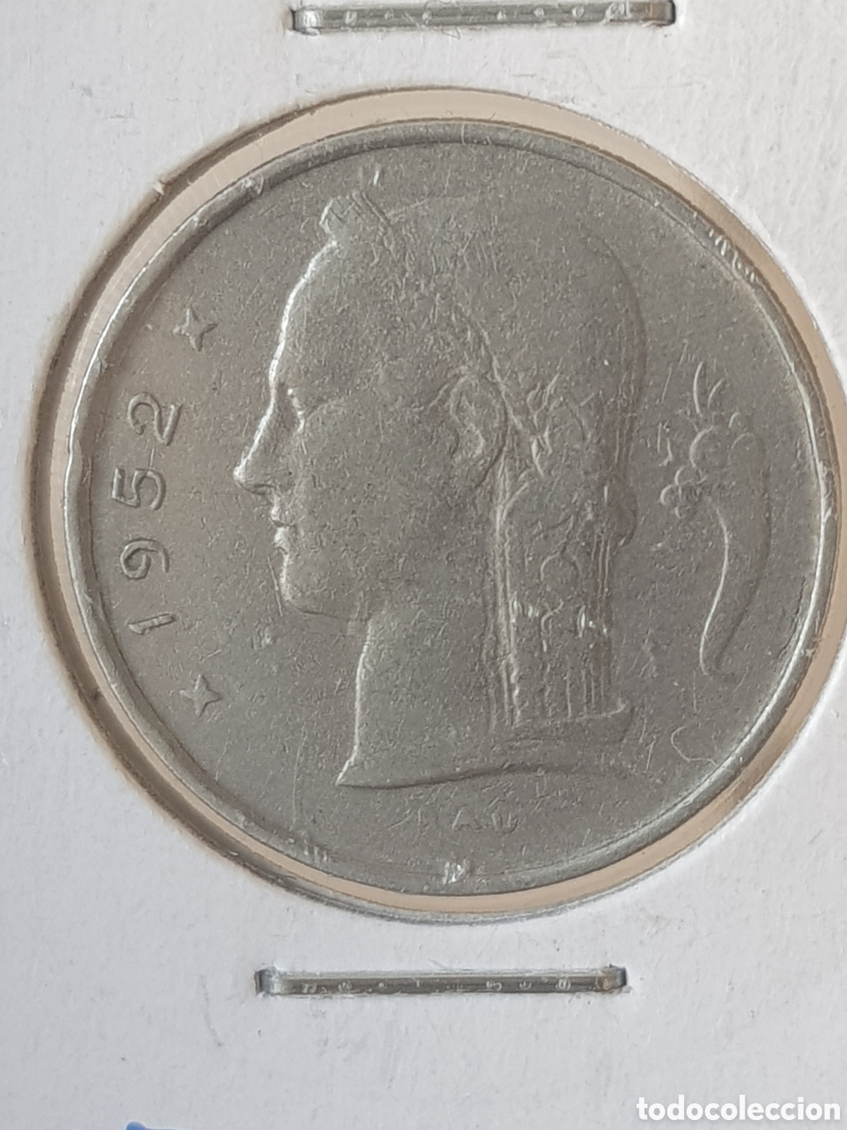 Alte M&uuml;nzen aus Europa: 1 Franco 1952 Belgica Francs Belgique