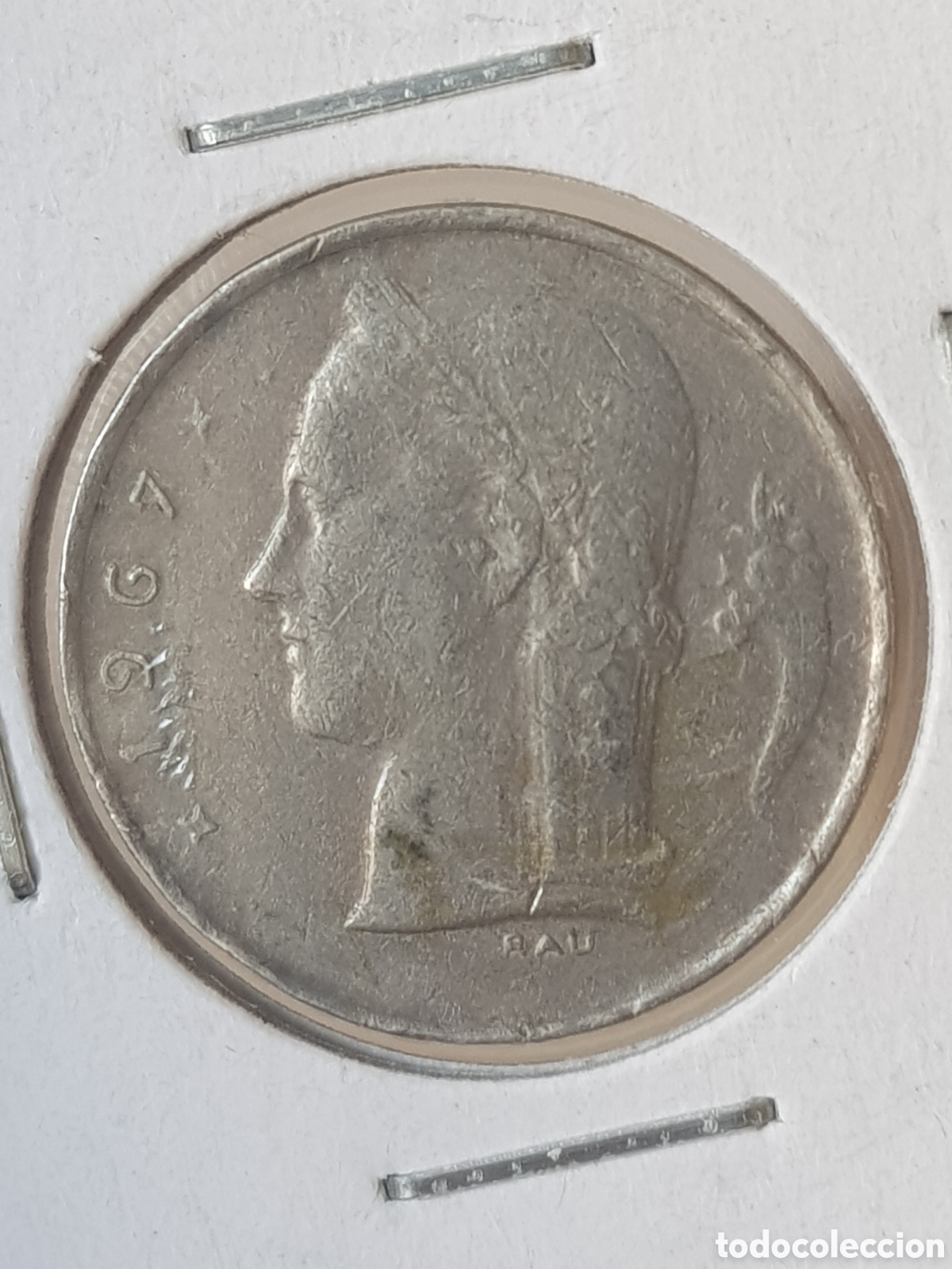 Monete antiche di Europa: 1 Franco 1967 Belgica Francs Belgique