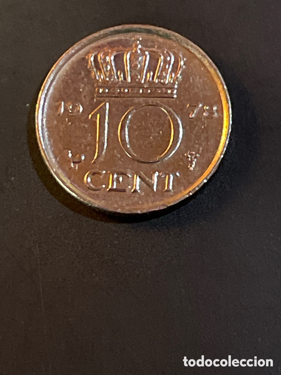 Monedas antiguas de Europa: Moneda Holanda 10 cent - Foto 2