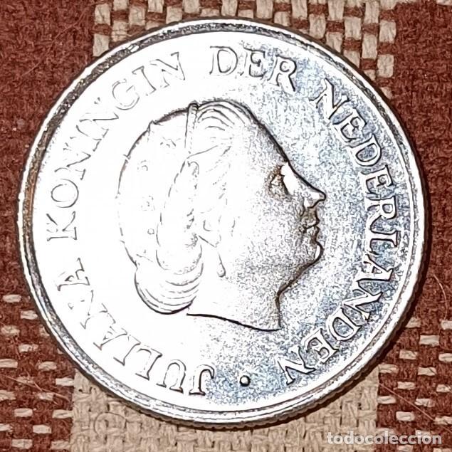 Monedas antiguas de Europa: Moneda de 25 cent de 1980 - Holanda - Foto 1
