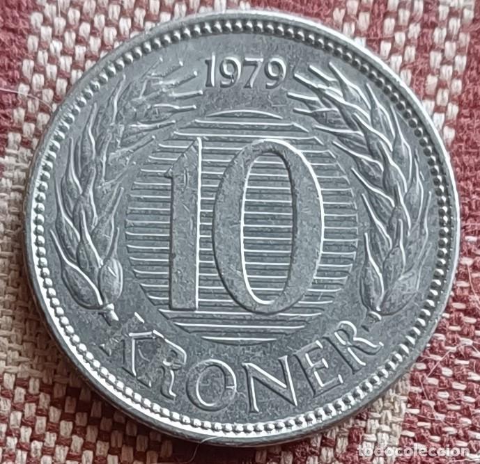 Monedas antiguas de Europa: Moneda de 10 kroner de 1979 - Dinamarca - Foto 1