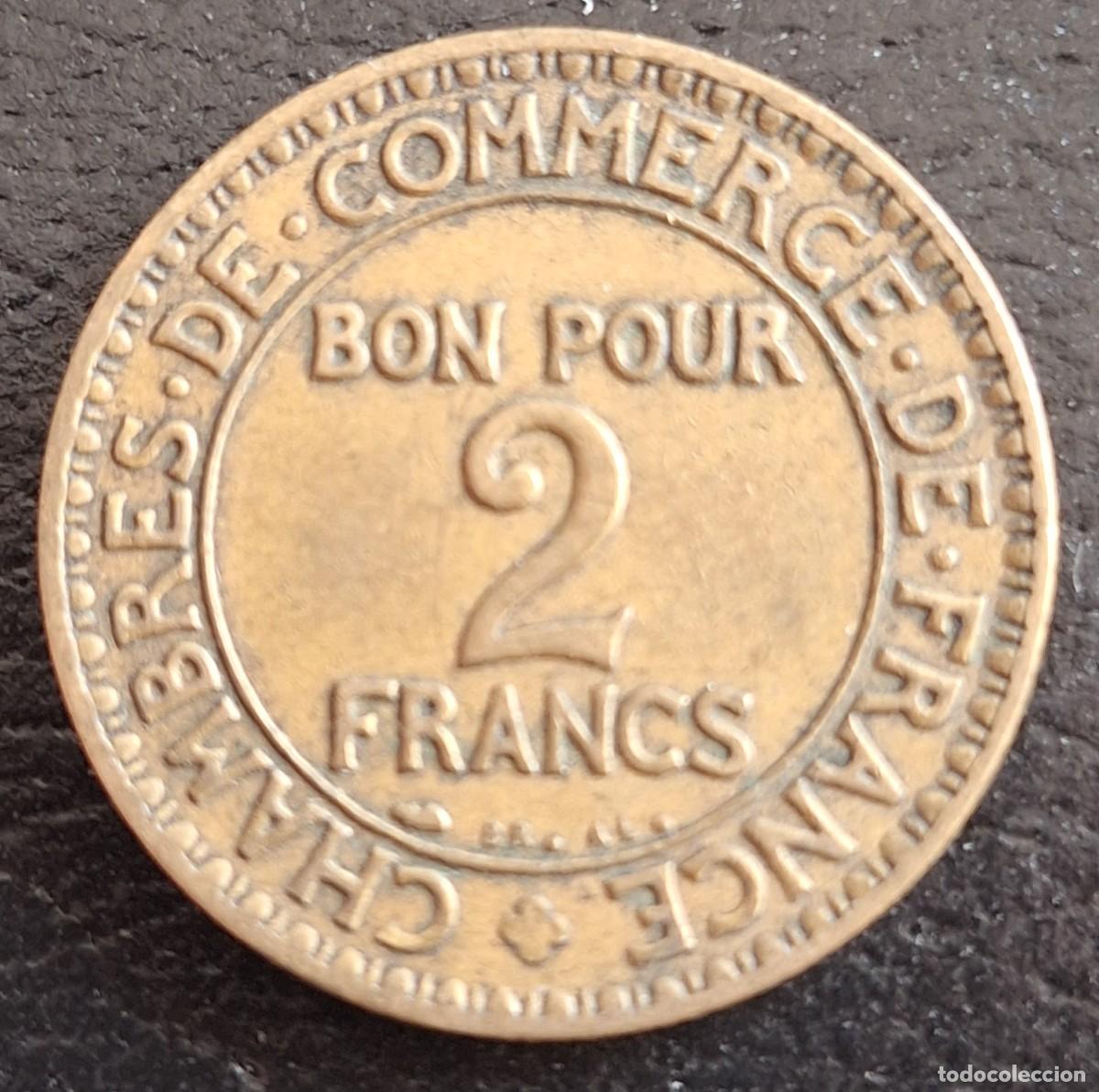 Monedas antiguas de Europa: 2 Francos 1925 - Francia - Foto 2