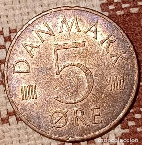 Monedas antiguas de Europa: Moneda de 5 &Oslash;re de 1977 - Dinamarca - Foto 1