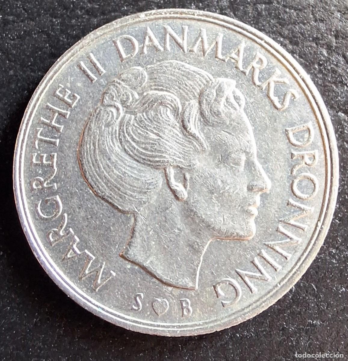 Monedas antiguas de Europa: 1 Corona 1973 - Dinamarca - Foto 2
