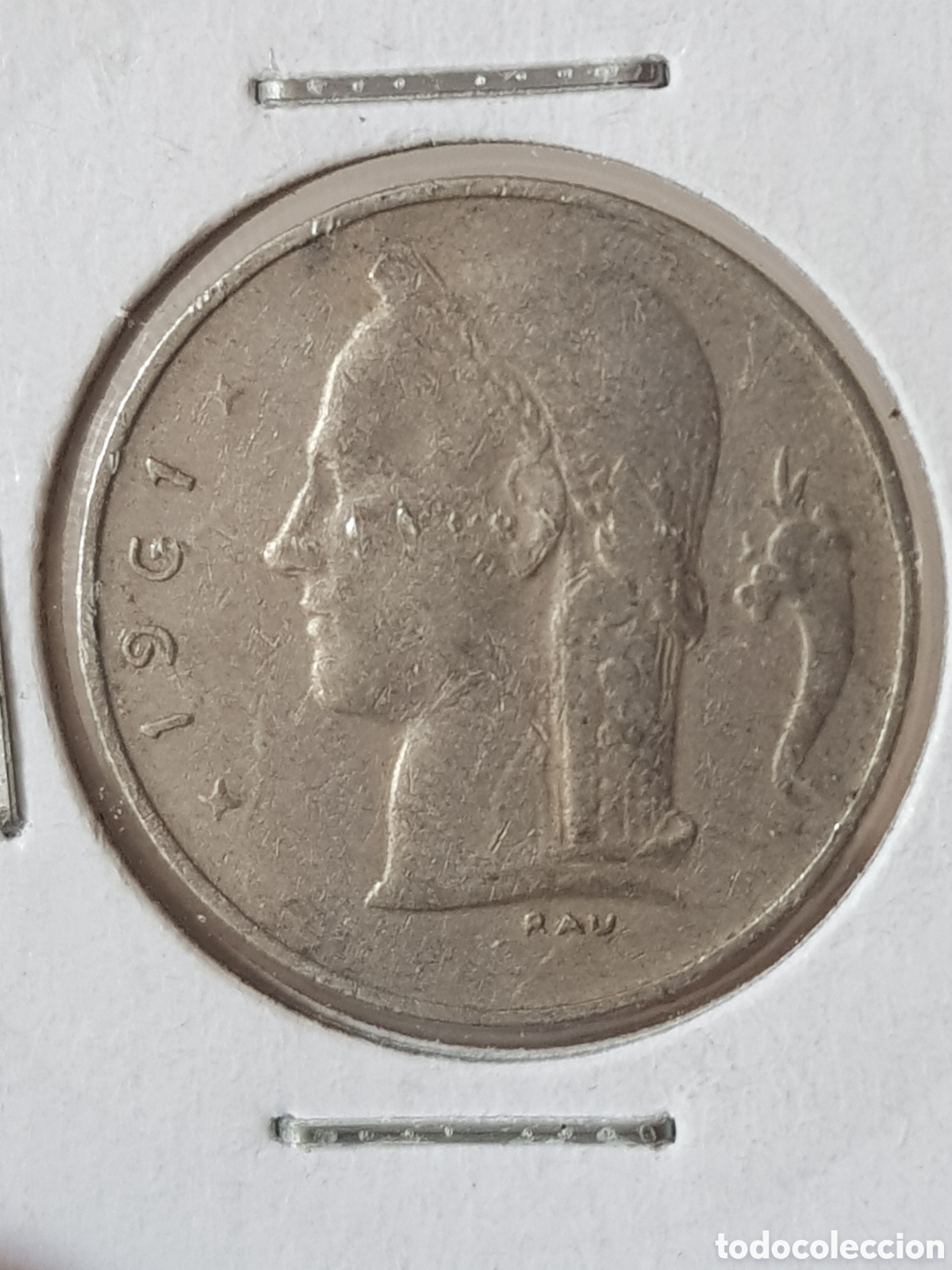 Alte M&uuml;nzen aus Europa: 1 Franco 1961 B&eacute;lgica Belgie