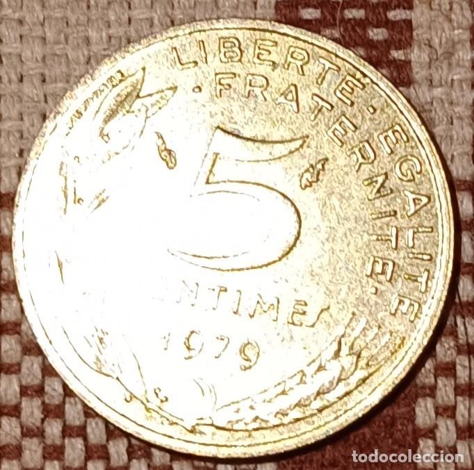 Monedas antiguas de Europa: Moneda de 5 centimes de 1979 - Francia - Foto 2