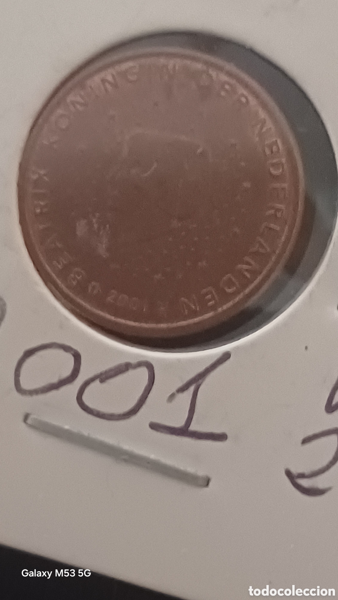 Monedas antiguas de Europa: Moneda 2001 Paises bajos 2ctms/&euro; - Foto 2