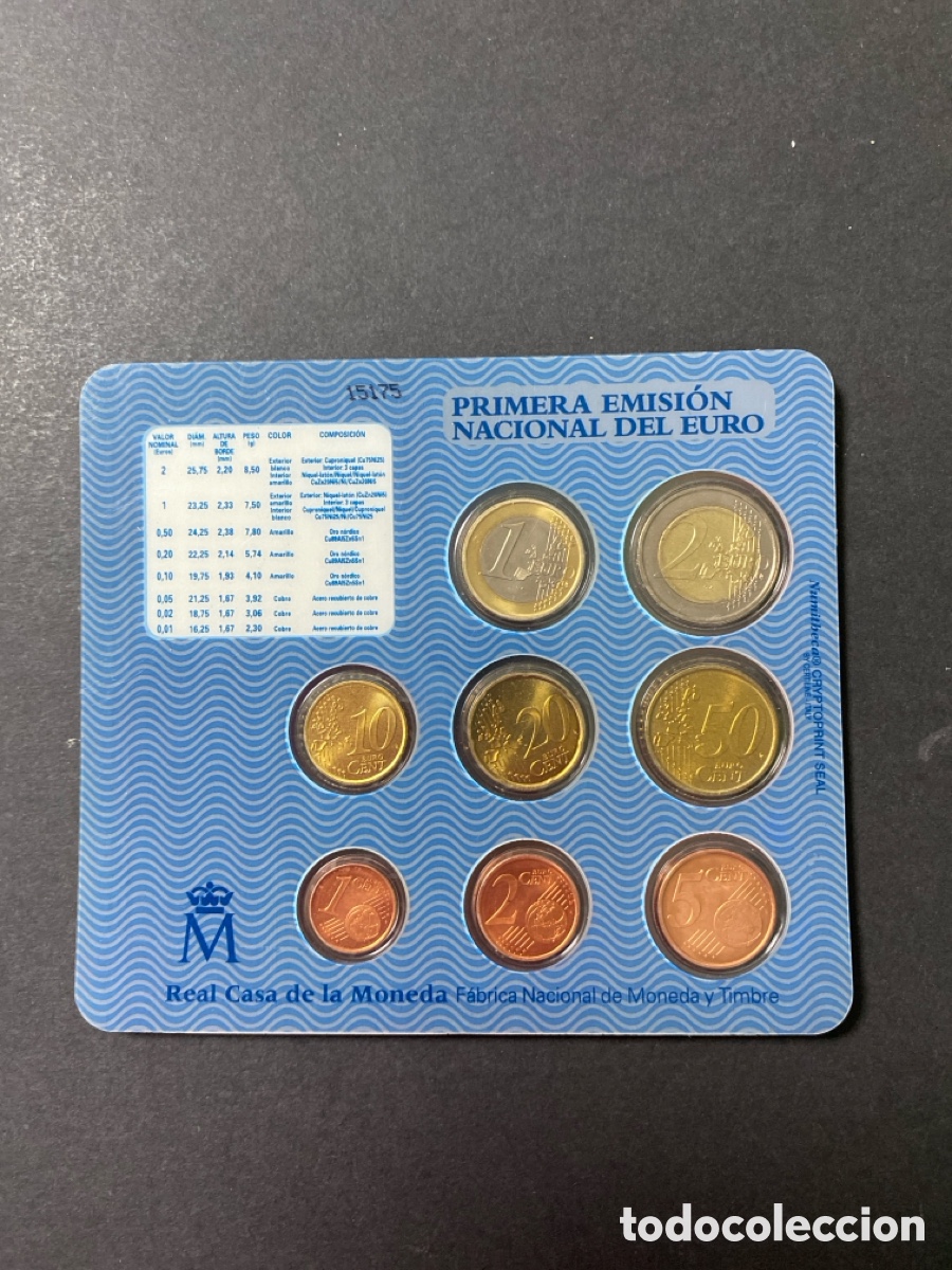 Monedas antiguas de Europa: Cartera de Espa&ntilde;a a&ntilde;o 2002 - Foto 2