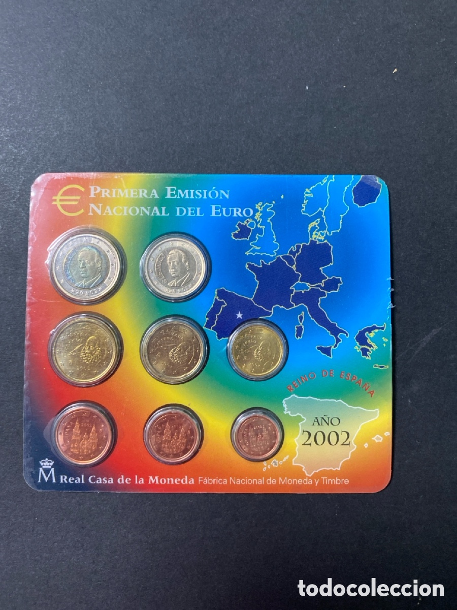 Monedas antiguas de Europa: Cartera de Espa&ntilde;a a&ntilde;o 2002 - Foto 1