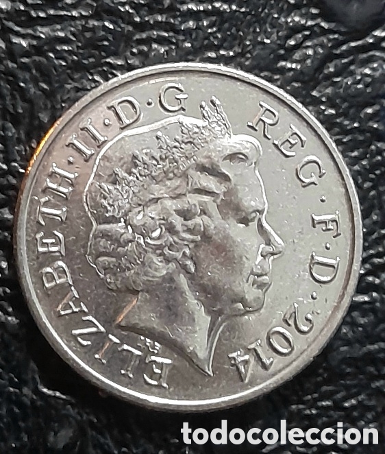 Monedas antiguas de Europa: MONEDA PROOF TEN PENCE 2014. - Foto 1