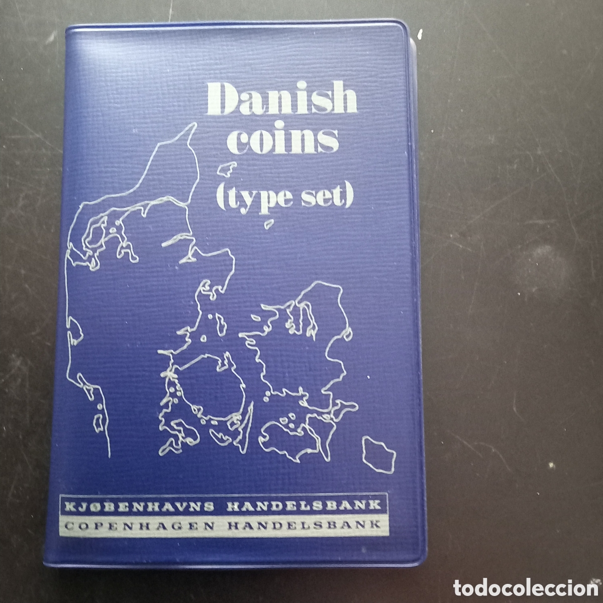 Monedas antiguas de Europa: Monedas danesas en cartera 1977 - Foto 1