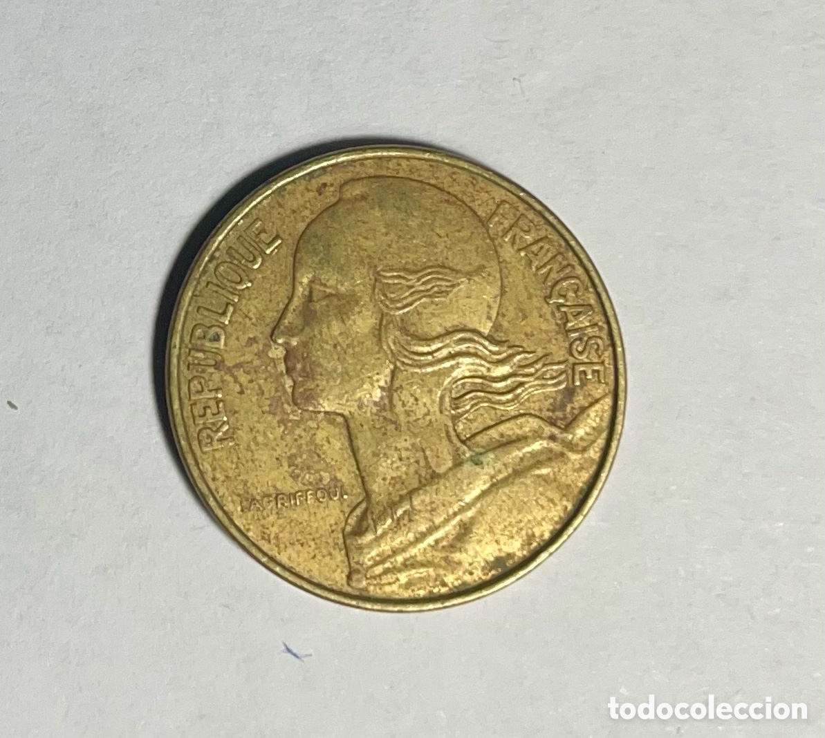 Monedas antiguas de Europa: 10 c&eacute;ntimes 1974 Francia - Foto 1