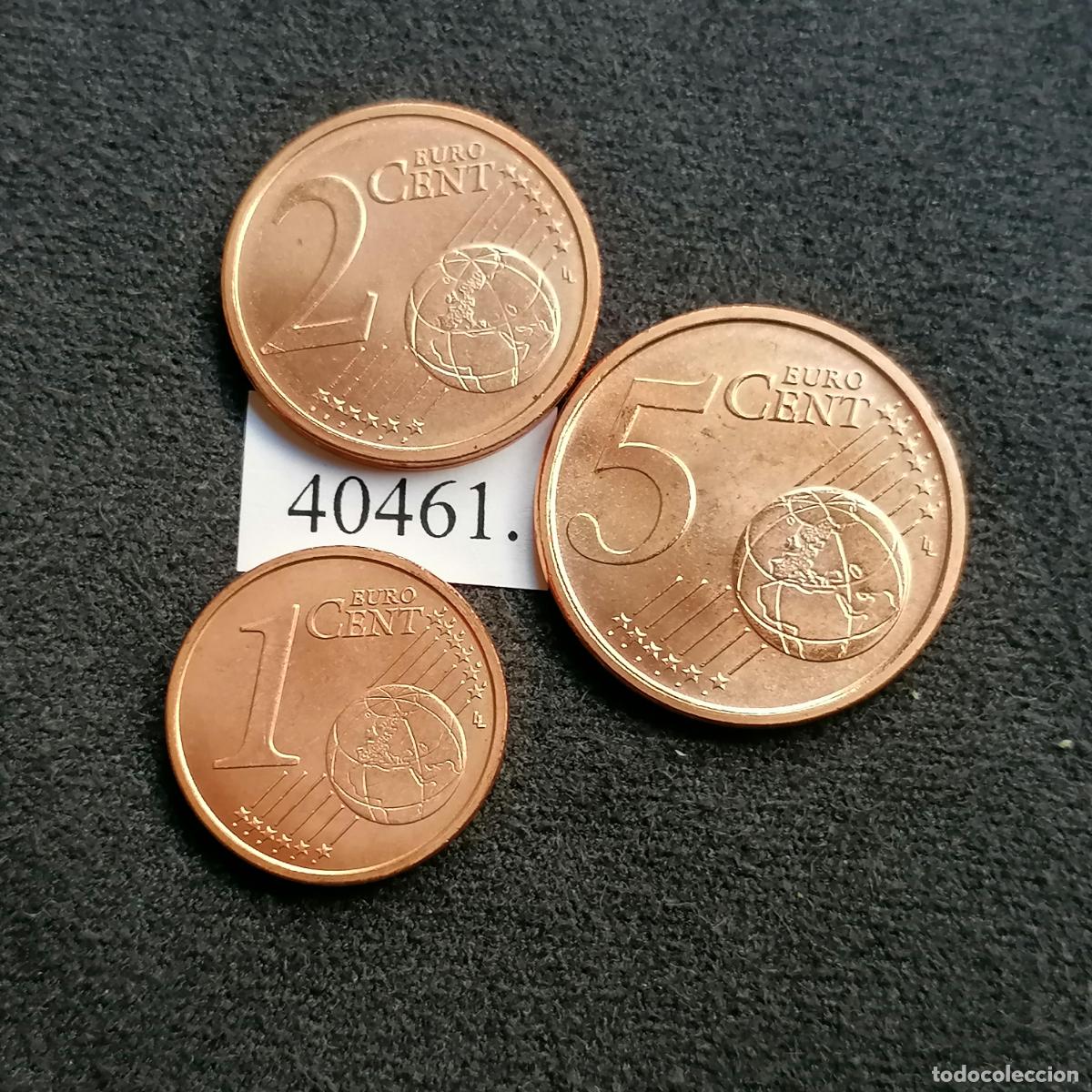 Alte M&uuml;nzen aus Europa: Italia 2005, Lote 3 monedas 1, 2 y 5 c&eacute;ntimos de euro