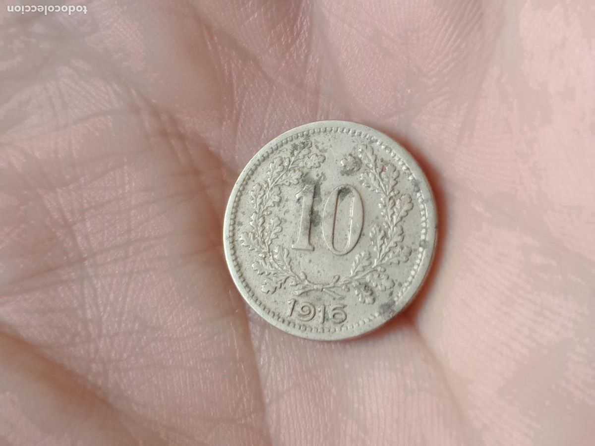 Monedas antiguas de Europa: 10 HELLER, AUSTRIA. 1916 - Foto 1