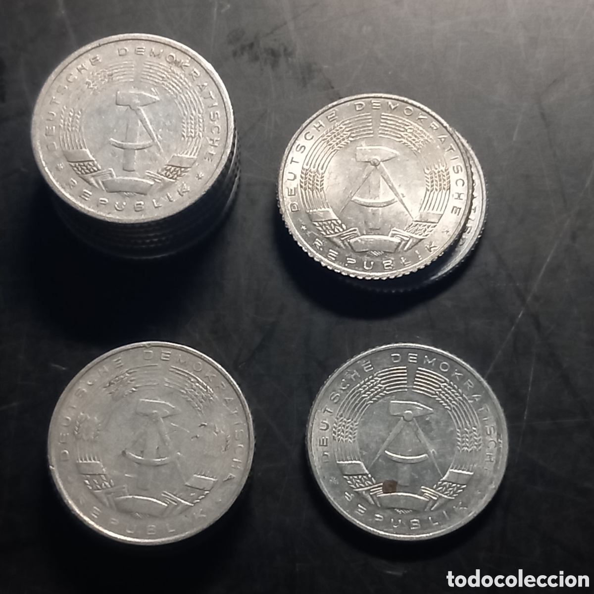Monedas antiguas de Europa: RDA Lote monedas 50 pfennig - Foto 2